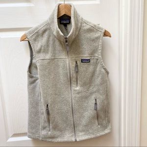 Patagonia Synchilla tan fleece vest